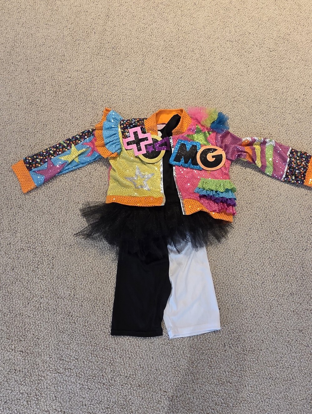 80s Girl Costume Size 4T To 5T.